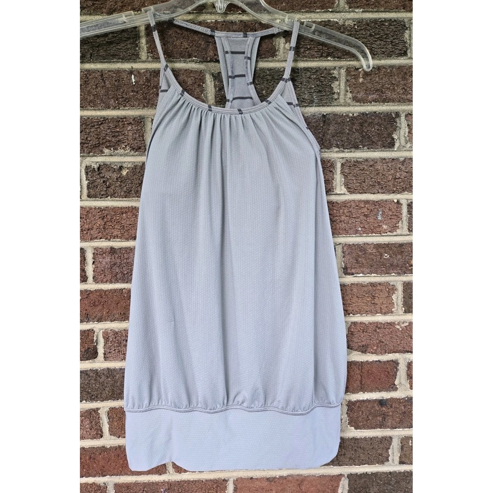 Lululemon No Limits Racerback Sz6 Built In Bra Tank